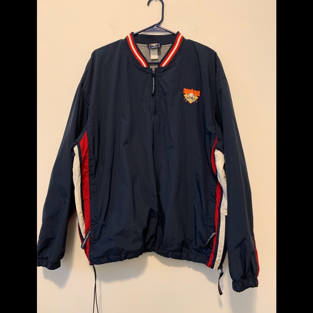 Cooperstown Dreams Park 1/4 Zip XL Baseball Water Repellent Windbreaker